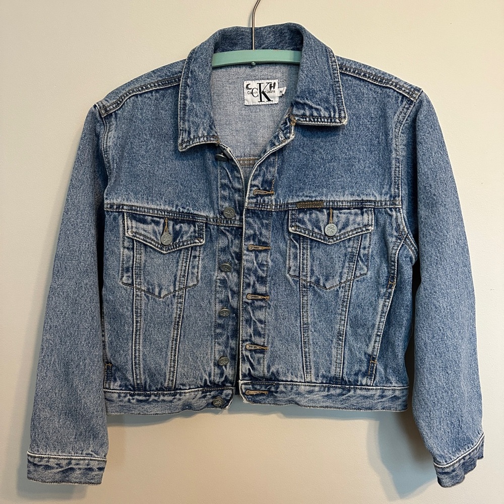 Calvin Klein • 90s Denim Jacket Cropped